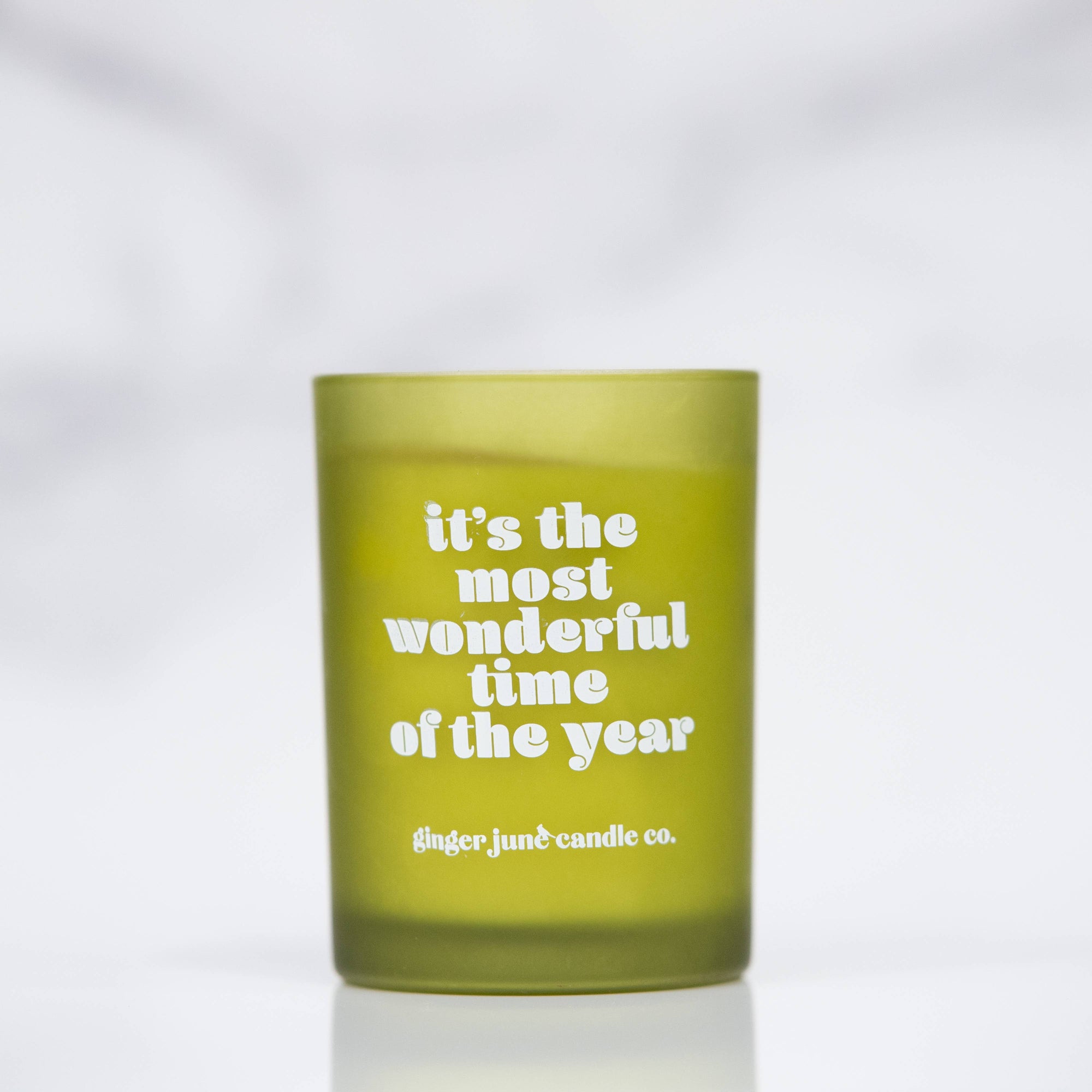 Ginger June Candle Co. IT'S THE MOST WONDERFUL TIME of the year. • tumbler candle