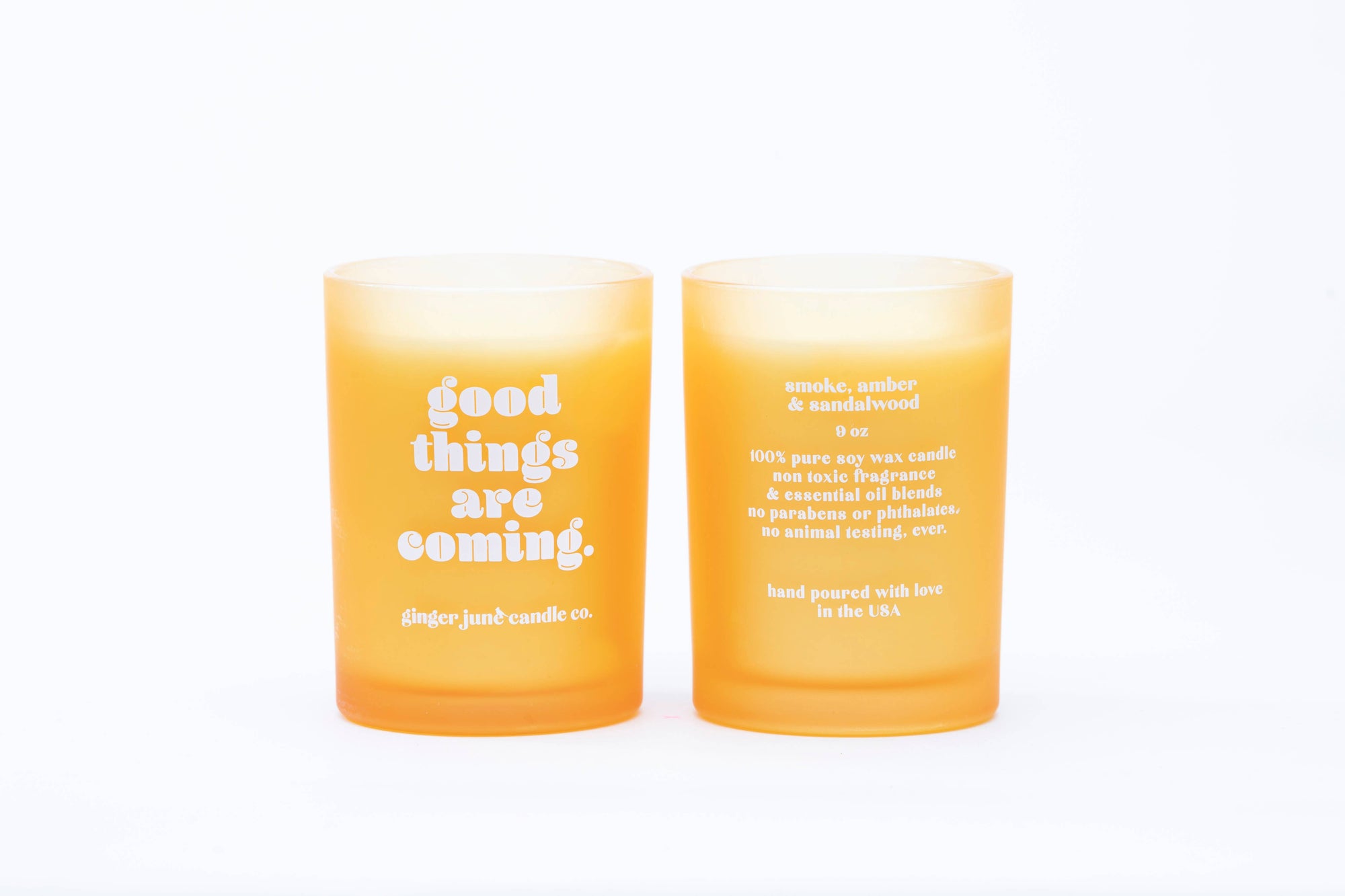 Ginger June Candle Co. GOOD THINGS ARE COMING • tumbler candle
