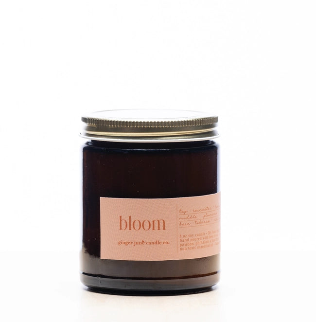 Ginger June Candle Co. BLOOM - 8 oz Soy Candle