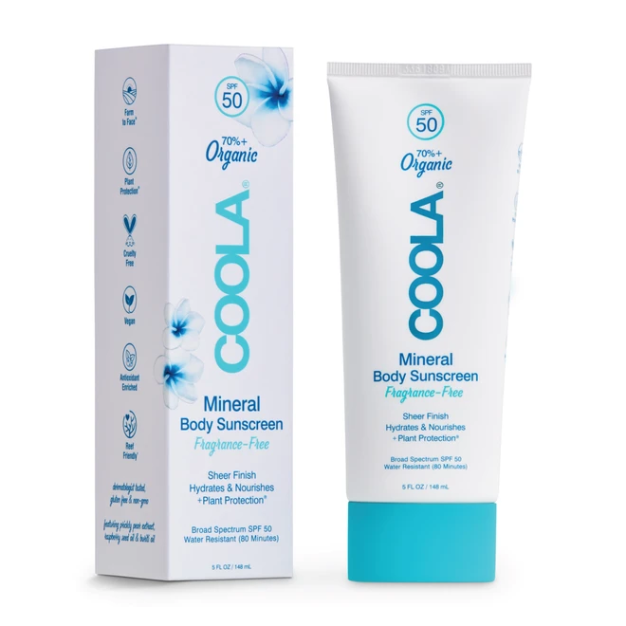 COOLA Mineral Body Organic Sunscreen Lotion SPF 50 - Fragrance-Free
