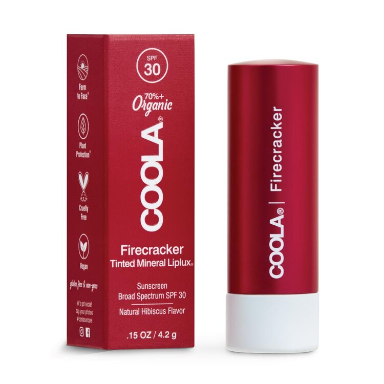 COOLA Mineral Liplux Organic Tinted Lip Balm Sunscreen SPF 30
